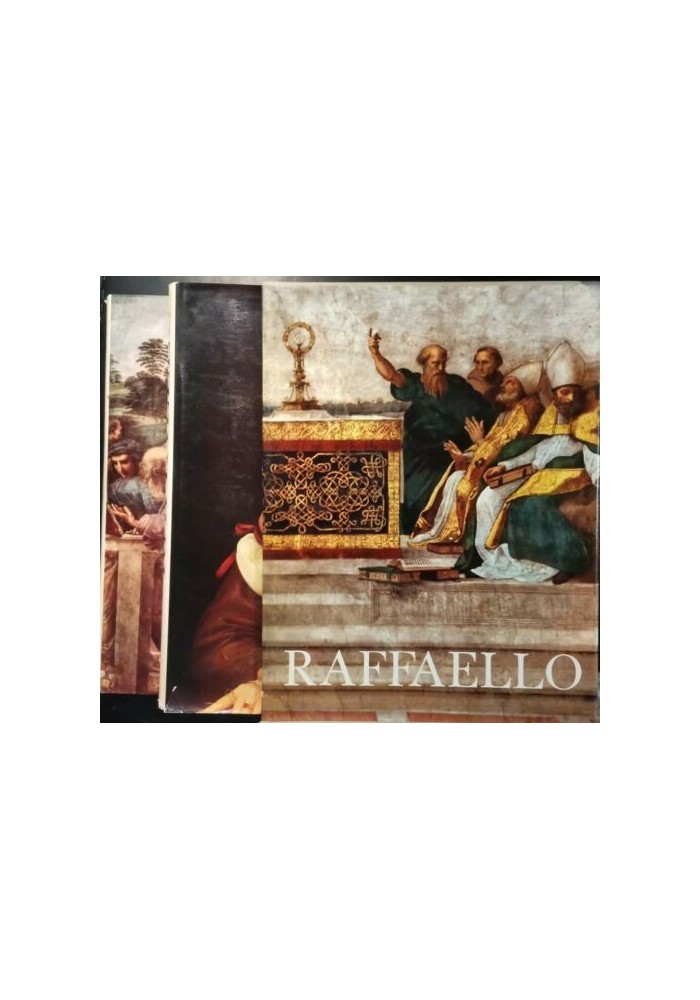 RAFFAELLO L'OPERA LE FONTI LA FORTUNA 1968 2 volumi cofanetto libro usato arte