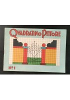 2 ALBI DA COLORARE QUADRATINO PITTORE editrice Piccoli anni '50 numeri 1 e 8