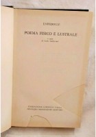 POEMA FISICO E LUSTRALE di Empedocle 1975 Mondadori con testo greco a fronte