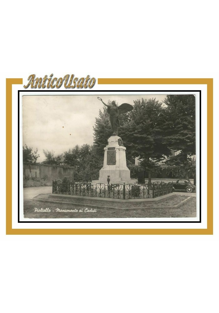 Cartolina Pioltello Monumento ai caduti Viaggiata lucida postcard carte postale