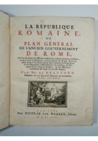 1766 La Republique Romaine Plan General De L'ancien Gouvernement De Rome volume 2