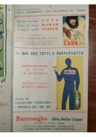 PIANTA GUIDA 27° FIERA di MILANO 1949 pubblicità a colori vintage mappa d'epoca