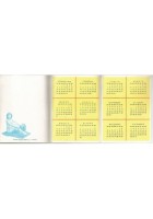 Calendarietto da Barbiere STORIA DEL COSTUME DA BAGNO 1958 originale Vintage