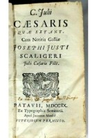 JULII CAESARIS QUAE EXTANT cum notitia Galliae di Giuseppe Scaligero 1709 libro