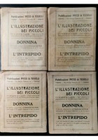 BIBLIOTECA DELL'ILLUSTRAZIONE DEI PICCOLI primi 9 numeri giornale ragazzi antico