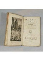 OEUVRES volume 1 di le chevalier de Bert 1785 Hardouin Gattey libro antico