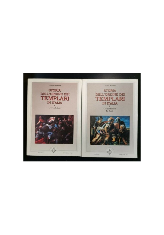 STORIA DELL'ORDINE DEI TEMPLARI IN ITALIA di Fulvio Bramato 2 volumi 1993 libro