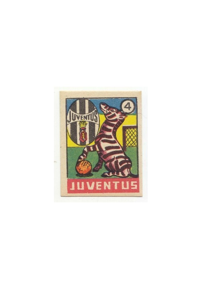 FIGURINA calcio JUVENTUS mascotte scudetto 1949 Originale Nannina vintage epoca