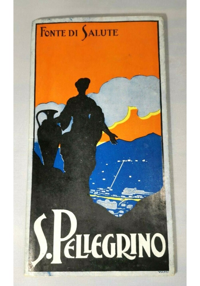 SAN PELLEGRINO Illustrato da Fortunato Tami Depliant ORIGINALE brochure vintage