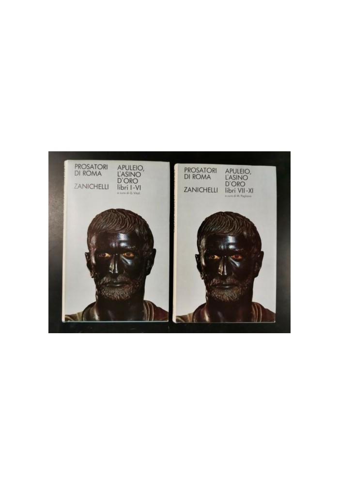 L'ASINO D'ORO o le metamorfosi di Apuleio 2 volumi 1971 Zanichelli testo libri