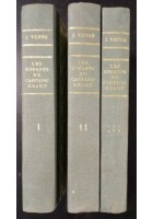 LES ENFANTS DU CAPITAINE GRANT voyage autour monde 3 volumi di Jules Verne 1925