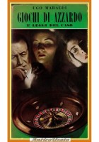 GIOCHI DI AZZARDO E LEGGI DEL CASO Ugo Maraldi 1953 Bompiani Libro roulette
