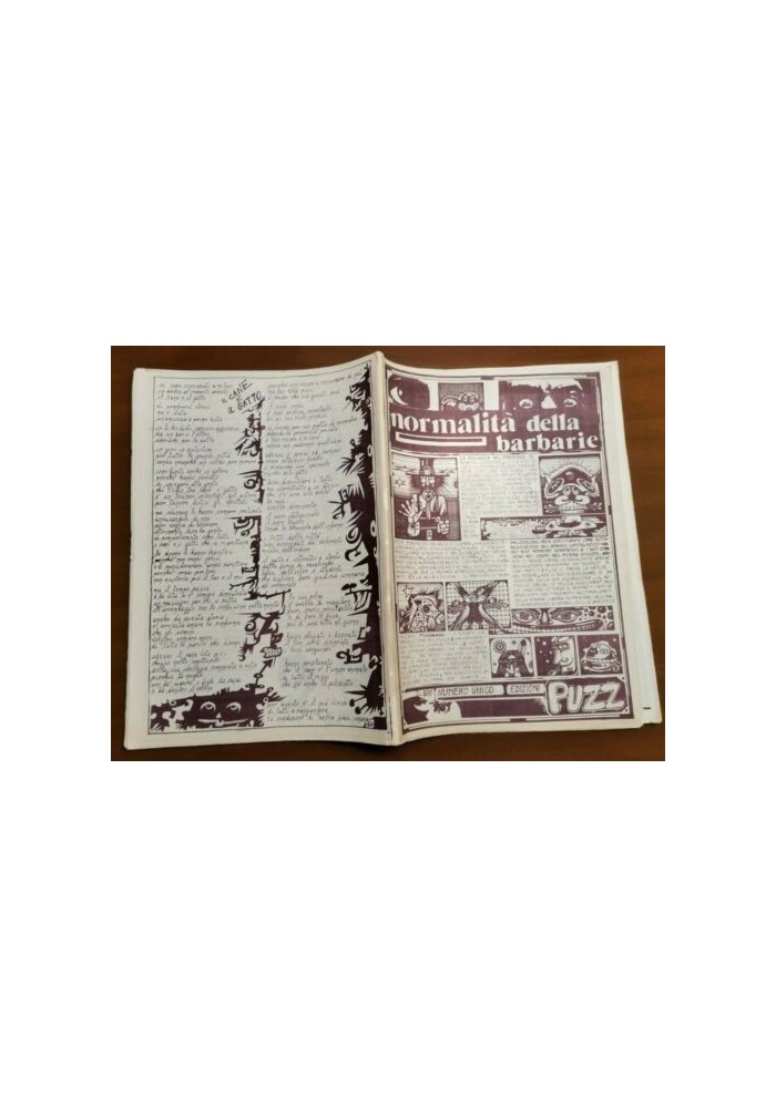 PUZZ normalità della barbarie numero unico 1976 fumetti controcultura alternativ