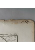 CARTA GEOGRAFICA MEDITERRANEO ITALIA primi 800 incisione stampa antica Cartagine