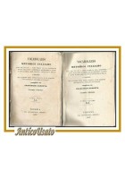 VOCABOLARIO METODICO ITALIANO 2 volumi di Francesco Zanotto 1857 libro antico