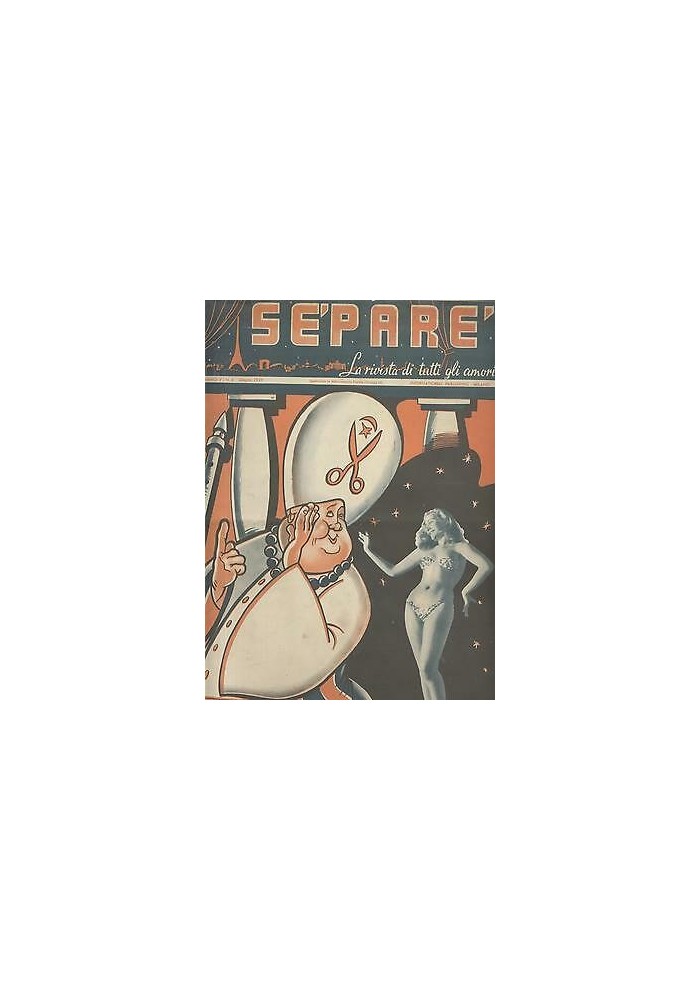 SEPARE la rivista di tutti gli amori 1949 donne pin up vintage d'epoca originale