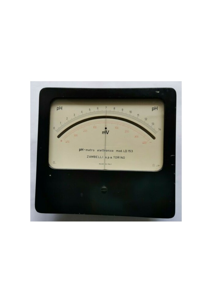 PIACCAMETRO Ph metro elettronico modello LD 153 ZAMBELLI strumento vintage usato