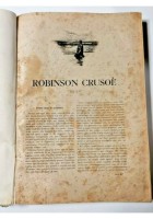 VITA ED AVVENTURE DI ROBINSON CRUSOE di Daniel Defoe libro vintage illustrato