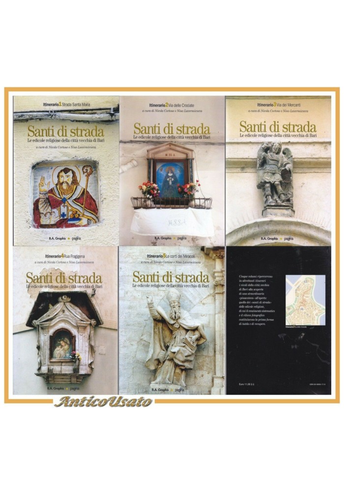 SANTI DI STRADA 5 volumi le edicole religiose a Bari Vecchia di Cortona libri