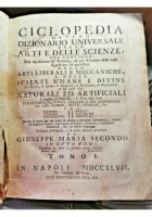 CICLOPEDIA DIZIONARIO UNIVERSALE DELLE ARTI E SCIENZE 1747 9 volumi antico libro