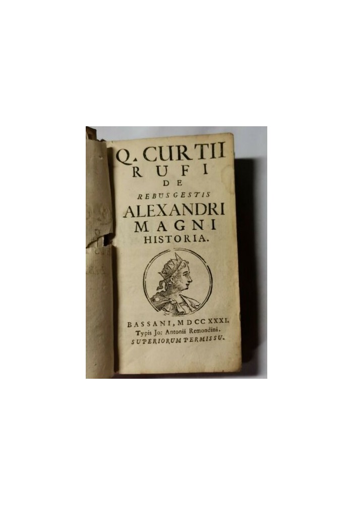 QUINTI CURTII RUFI de Rebus Gestis Alexandri Magni Historia 1731 libro antico