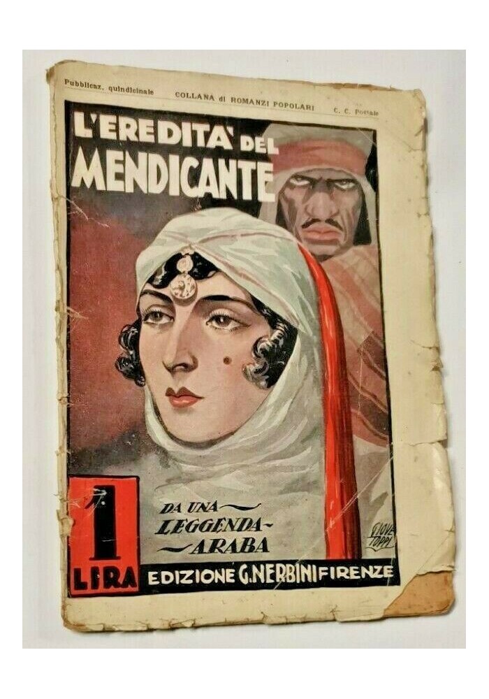 L'EREDITA' DEL MENDICANTE di Franco Bello 1930 Nerbini libro illustrato da Toppi