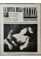LA DIFESA DELLA RAZZA 1939 40 annata ANNO III razzismo fascismo antisemitismo