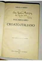 VOCABOLARIO CROATO ITALIANO di Carlo A. Parcic 1921 libro dizionario usato