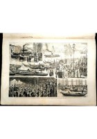 L'ILLUSTRAZIONE ITALIANA 27 novembre 1881 giornale antico sciopero gondolieri