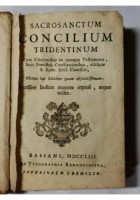 SACROSANCTUM CONCILIUM TRIDENTINUM 1753 Bassano libro antico religione concilio