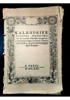 KALENDRIER JOURNAL PERPETUEL 20 tavole REPRINT dell'opera del 1621