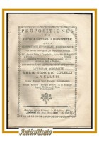 PROPOSITIONES EX PHYSICA GENERALI 1798 Matera libro opuscolo antico Vallata