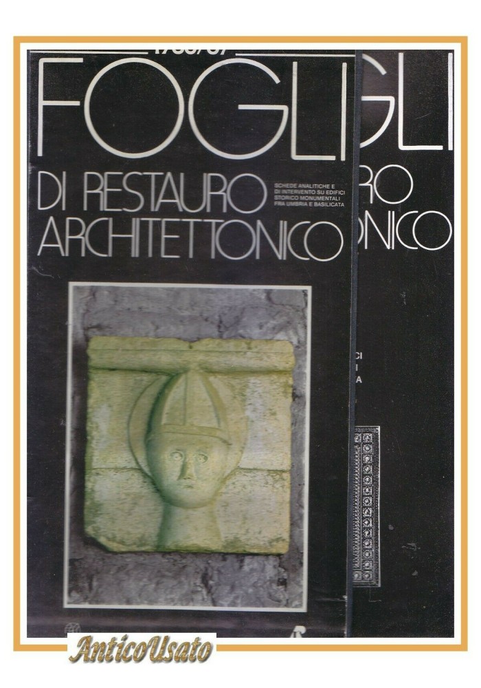 FOGLI DI RESTAURO ARCHITETTONICO 1986 schede Irsina Matera Foligno Potenza libro