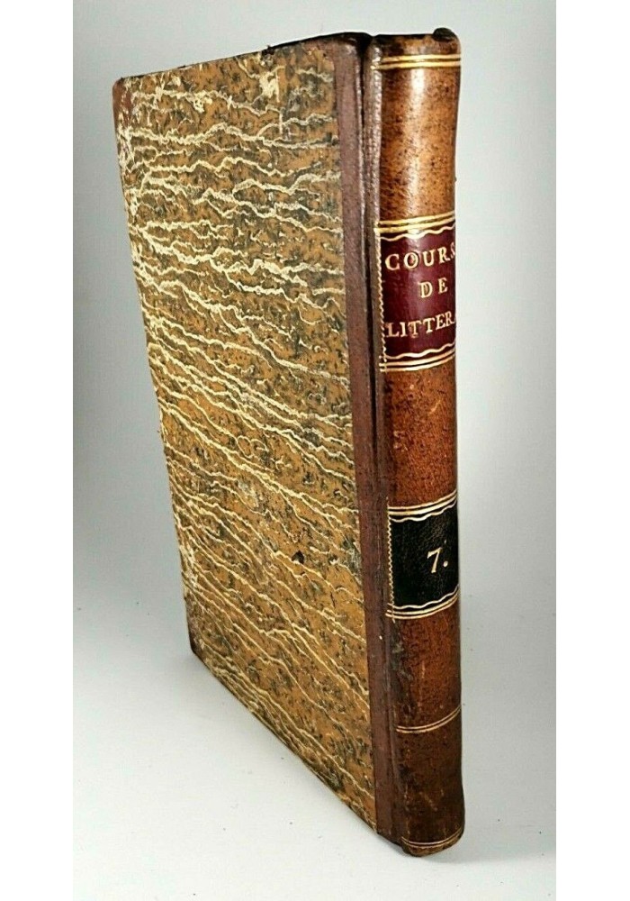 LYCEE OU COURS DE LITTERATURE ANCIENNE ET MODERNE tomo 7 di La Harpe 1799 libro