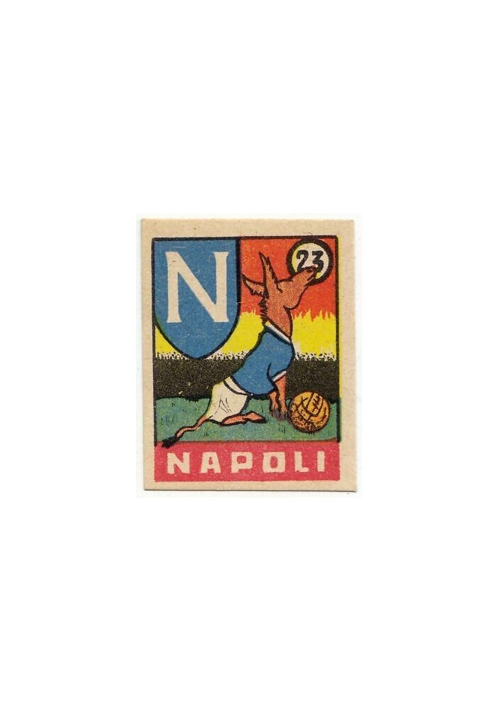 FIGURINA calcio NAPOLI mascotte scudetto 1949 Originale Nannina vintage d'epoca