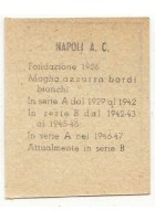 FIGURINA calcio NAPOLI mascotte scudetto 1949 Originale Nannina vintage d'epoca