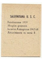 FIGURINA calcio SALERNITANA mascotte scudetto 1949 Originale Nannina vintage
