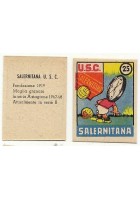 FIGURINA calcio SALERNITANA mascotte scudetto 1949 Originale Nannina vintage