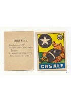 FIGURINA calcio CASALE mascotte scudetto 1949 Originale Nannina vintage