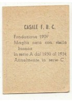 FIGURINA calcio CASALE mascotte scudetto 1949 Originale Nannina vintage