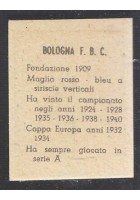 FIGURINA calcio BOLOGNA mascotte scudetto 1949 Originale Nannina vintage d'epoca