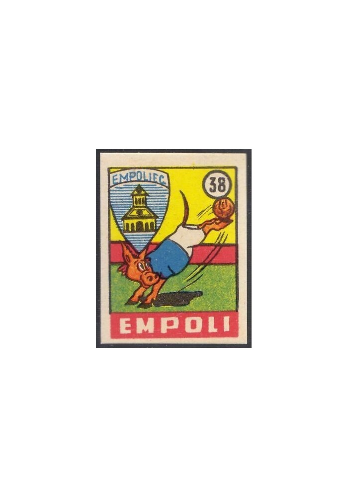 FIGURINA calcio EMPOLI mascotte scudetto 1949 Originale Nannina vintage d'epoca