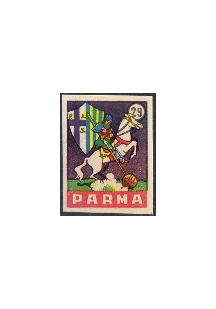 FIGURINA calcio PARMA mascotte scudetto 1949 Originale Nannina vintage d'epoca
