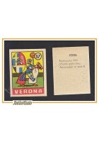 FIGURINA calcio VERONA mascotte scudetto 1949 Originale Nannina vintage d'epoca