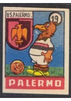 FIGURINA calcio PALERMO mascotte scudetto 1949 Originale Nannina vintage d'epoca