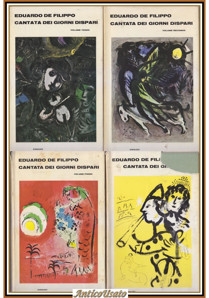 IL TEATRO DI EDUARDO cantata giorni pari dispari 1966 Einaudi 4 libri De Filippo