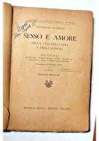 SESSO E AMORE nella vita dell’uomo animali di Ferdinando De Napoli volume 2 1943