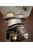 MICROSCOPIO HERTEL REUSS KASSELL binoculare tridimensionale vintage stereoscopio