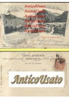 GRUSS VOM SIMPLON DORF cartolina viaggiata weltpostvere primi del '900 ORIGINALE