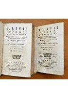 TITI LIVII OPERA quae supersunt 5 volumi 1767 Tito Livio libro antico Manfredi
